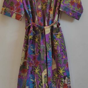 Purple Frida Cotton Kimono