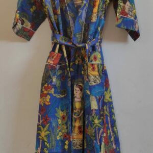 Blue Frida Cotton Kimono